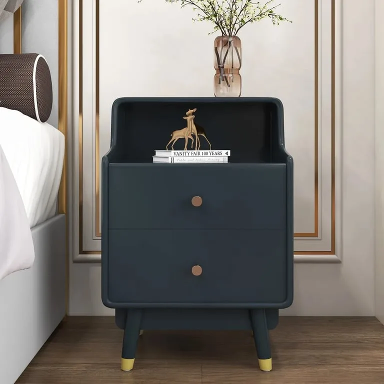 Solo - Modern Bedroom Table with 2 Drawers