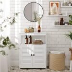 Pofalo Natural wood Bathroom Cabinet