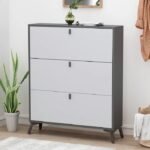 Recetar Shoe Storage Cabinet - 3 Folding Drawers