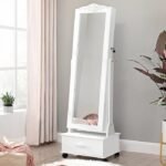 Luxuros Wide Jewelry Cabinet with full length mirror