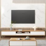 Harmony Natural Wood TV Unit – Sleek & Low-Profile Design