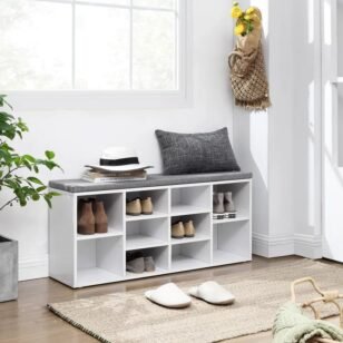 cubla Shoe Storage Bench -white