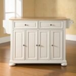 Talya Wide Rolling Kitchen Island