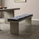 Raven Velvet Chair – Natural Wood Touch