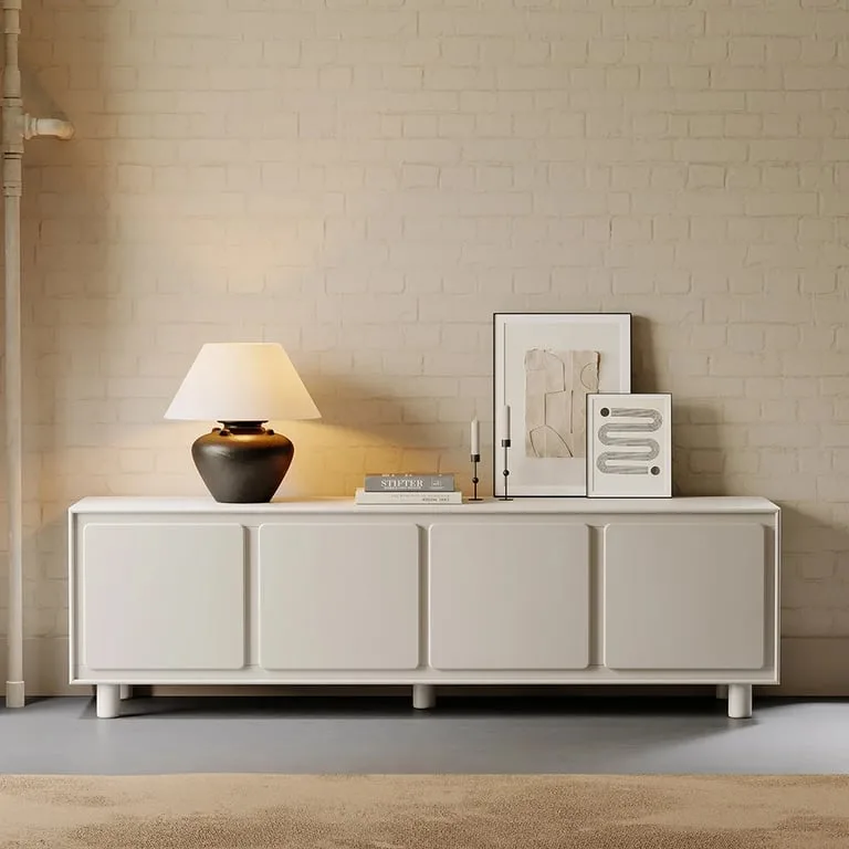 Novia Natural Wood TV Stand – Modern Design