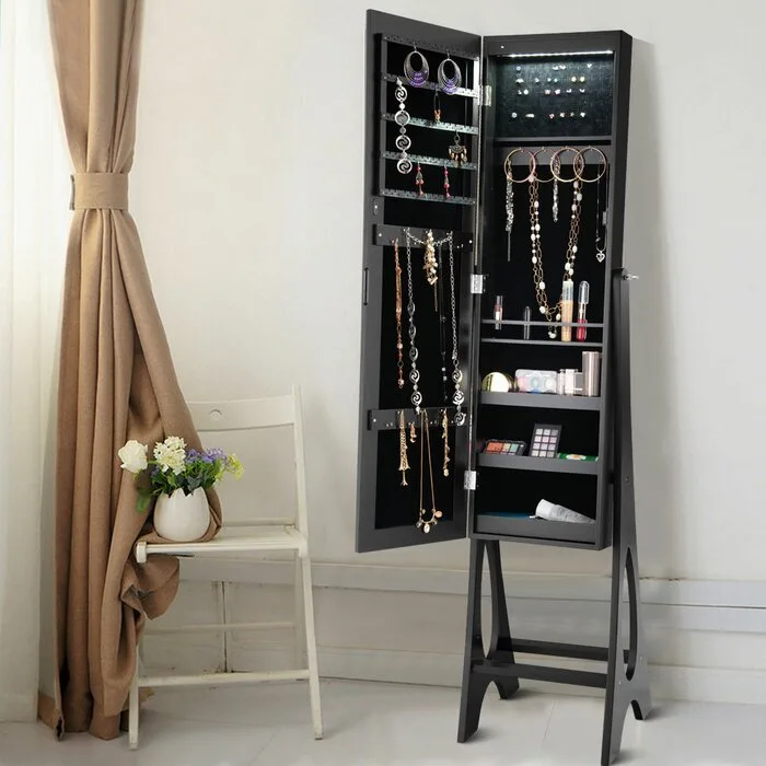 Nostgla mirror with multi use storge