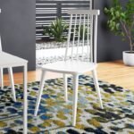 Biry Solid Wood Slat Back Arm Chair