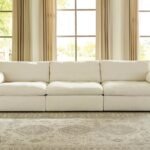 Tavani L-Shaped Sectional – Natural Wood Base