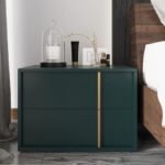 Kramzi Nightstand Natural wood - 2 drawers