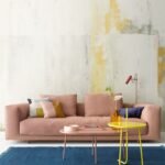 MossAura Sofa - Natural Wood Frame
