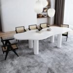 Amoeba Modern Dining Table - Natural wood