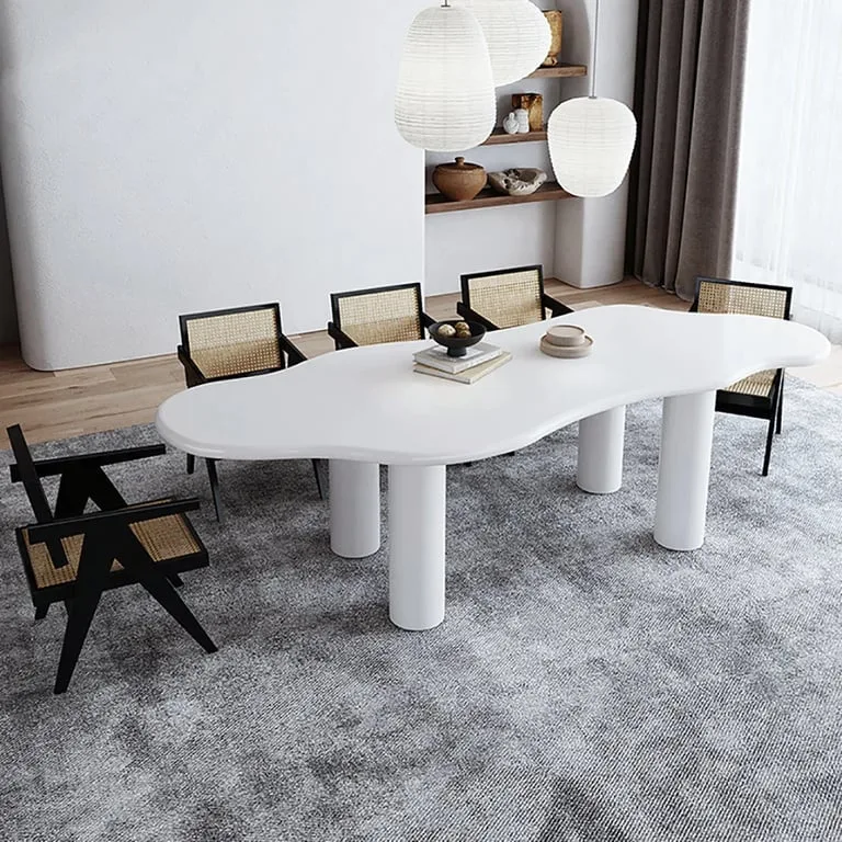 Amoeba Modern Dining Table - Natural wood