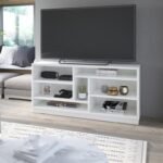 Rael Natural Wood TV Stand – Multi-Compartment Storage