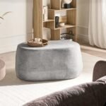 Mavli - Soft Oval Pouf Table