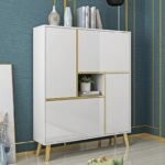 Brada White Modern Shoe Storage Cabinet