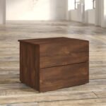 Tawny Drawer Nightstand in Dark Brown Truffle Laminate