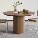 Gevora Round Dining Table - Natural Wood