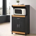 Masse Microwave Kitchen Cart with Open Storage