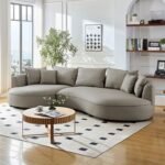 Mercato L-Shaped Sectional – Natural Wood
