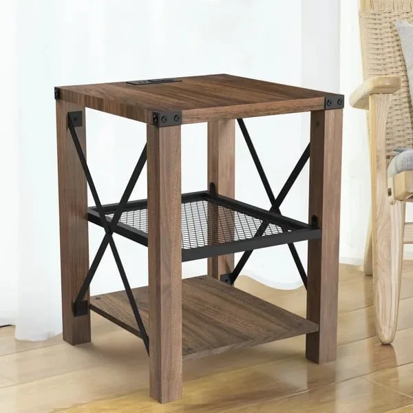Celia - Natural wood Side table