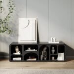 Silven Modular TV & Bookcase Unit – Natural Wood