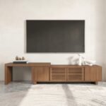 Gami Expandable TV Unit – Natural Wood with Adjustable Storage