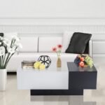 Dorean Modern Natural Wood Coffee Table with storage