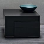 Kay Nightstand natural wood with 2 drawers