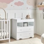 Rangio Baby Natural wood Changing Unit.