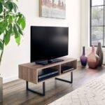 Almanz Natural Wood TV Stand – Modern Unit