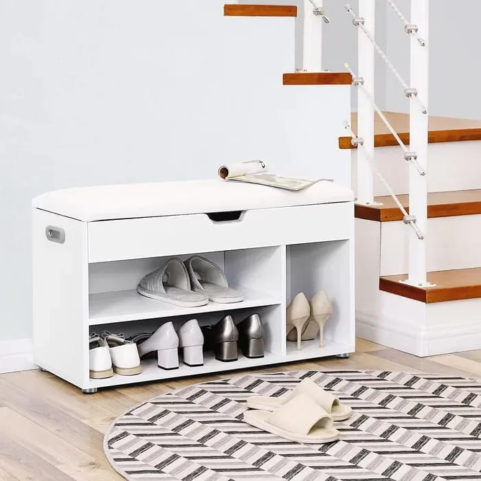 Entryway 8 Pair Shoe Storage Bench