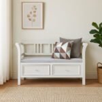 Lindsay Wood Storage Hallway Bench