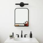 Seamless Rectangle Wall Mirror with Shelf