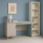 Cyan - Natural Wood - Study Desk