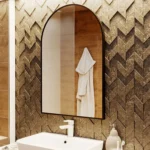 Tacta Wall Mounted Bathroom Mirror with Metal Frame