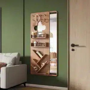 Espanova Shelving Unit and Hanging Wall Mirror - Image 3