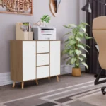 Bookcase storage cabinet