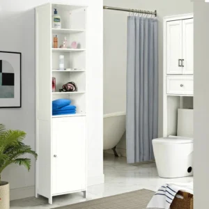 Evvie Linen Bathroom Cabinet - Image 4