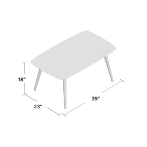Braccio wood coffee table - Image 13