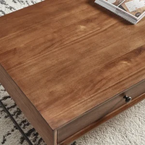Itano wood coffee table with drawers - Image 9