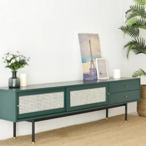 Yata TV unit wood metal base - Image 6