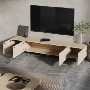 Resinent wood TV unit - Image 7