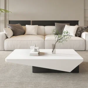 Divia coffee table with storage drawer in black