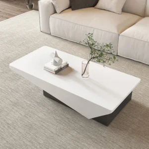 Divia coffee table with storage drawer in black - Image 4