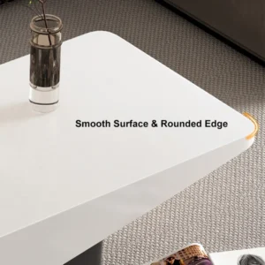 Divia coffee table with storage drawer in black - Image 6