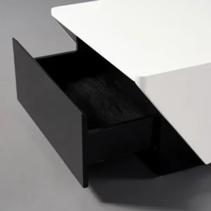 Divia coffee table with storage drawer in black - Image 10