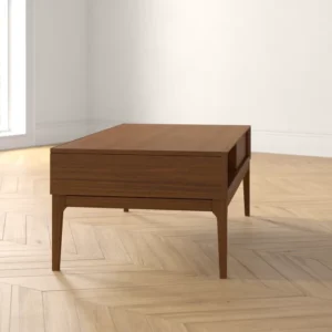 Simzi wood coffee table with drawer - Image 6