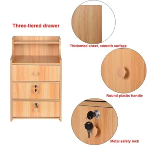 Simba Coffee Table and 3 Drawer Sideboard with Locking Cabinet - Image 3