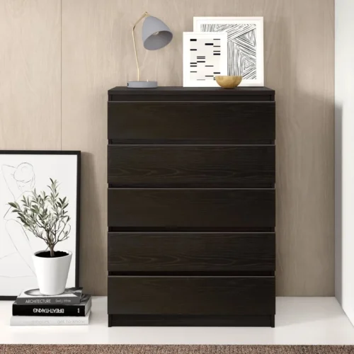Linify 5-Drawer Storage Unit, Black