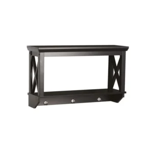 Scott Wooden Hanging Shelf with Hooks - Image 4